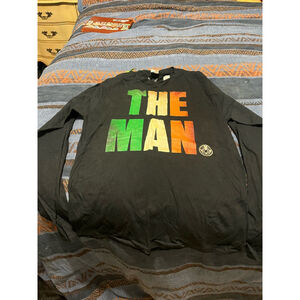 Men's WWE T-Shirt Size M Black Long Sleeve